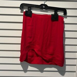 REFORMATION. Red miniskirt. Size 0. Worn once